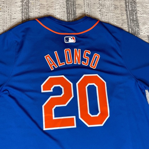 Nike New‎ York Mets Limited Jersey Pete Alonso #20 Blue Orange MLB Men's XL - Picture 6 of 11